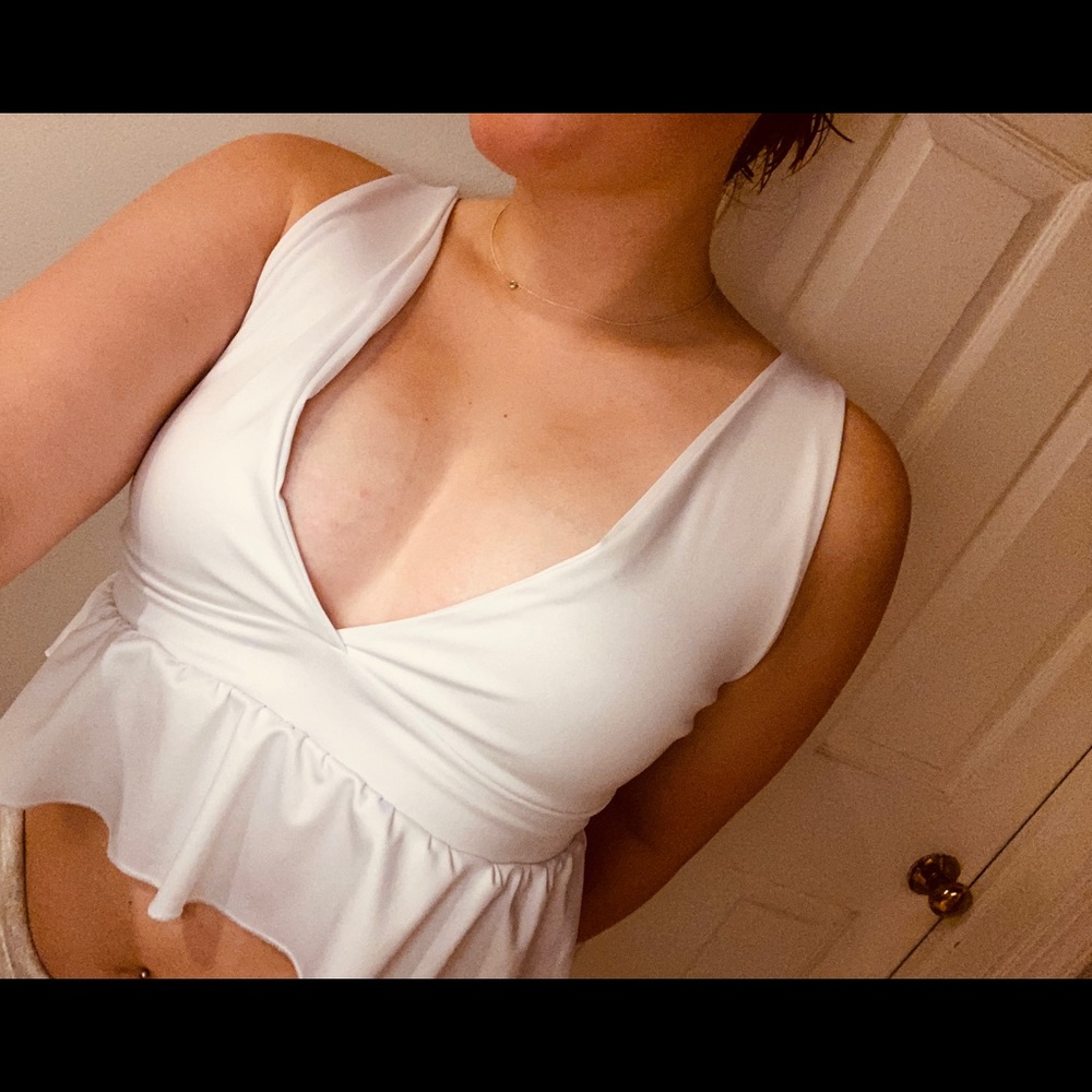 Deep V Crop Top